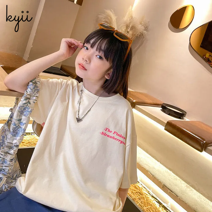KYII Girls summer summer Versatile T-shirt Top ky22079