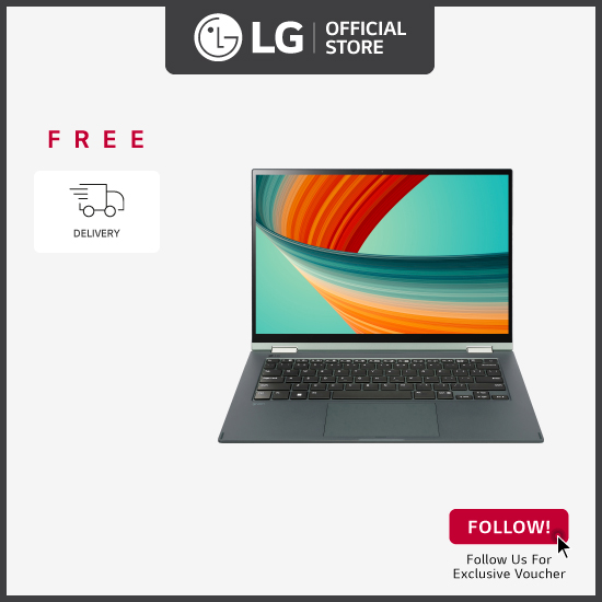 LG 14T90R 14.0" 2in1 gram Laptop with 13th Gen Intel® Core™ i5 Processor, 16GB RAM / 512GB SSD + Free Delivery