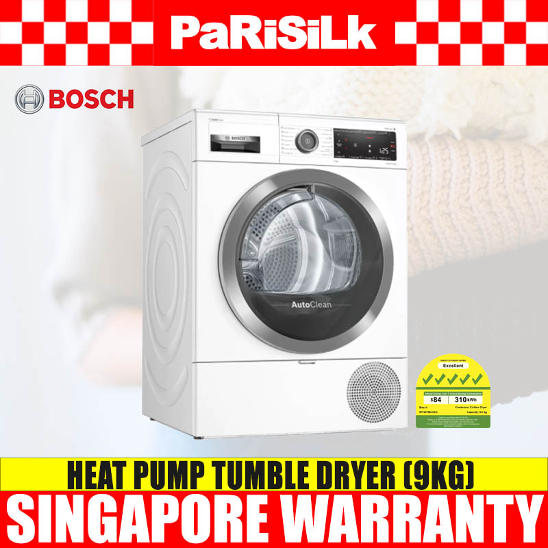 (Bulky) Bosch WTX87MH0SG Serie | 8 Heat Pump Tumble Dryer (9KG)