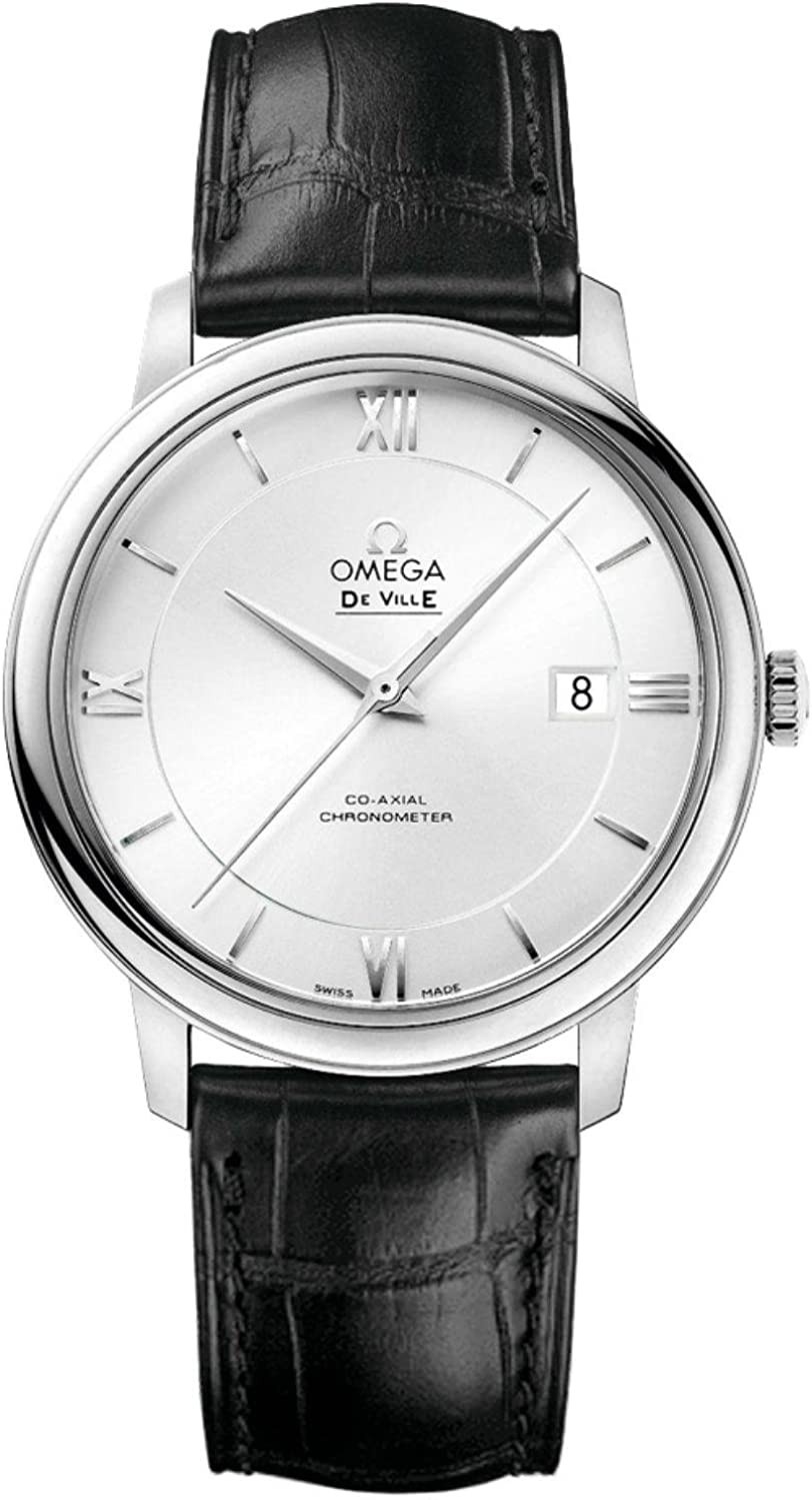Omega De Ville Prestige Automatic Men's Watch with Silver Dial 42413402001, Silver, Self-windingOmega De Ville Prestige Automatic Men's Watch with Silver Dial 42413402001, Silver, Self-winding